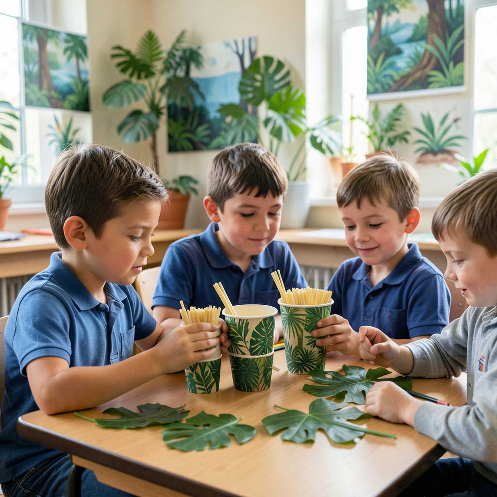 Waunfawr Primary pupils win Green Apple award for sustainable noodle pot project